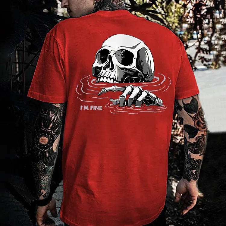 I'm Fine Printed Men's T-shirt