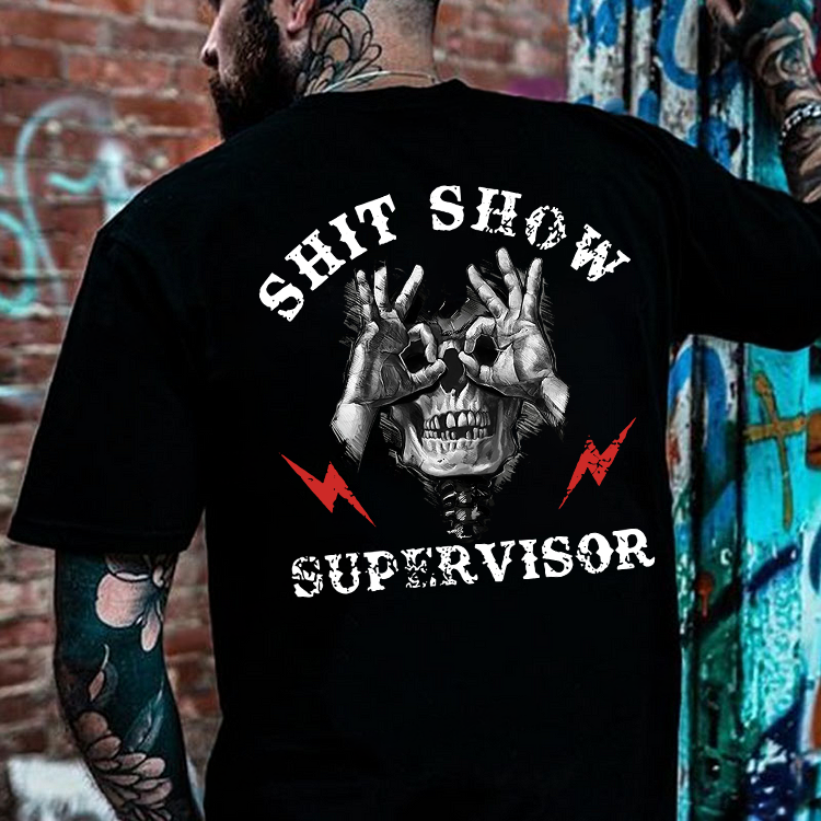 Shit Show Supervisor Printed Men's T-shirt