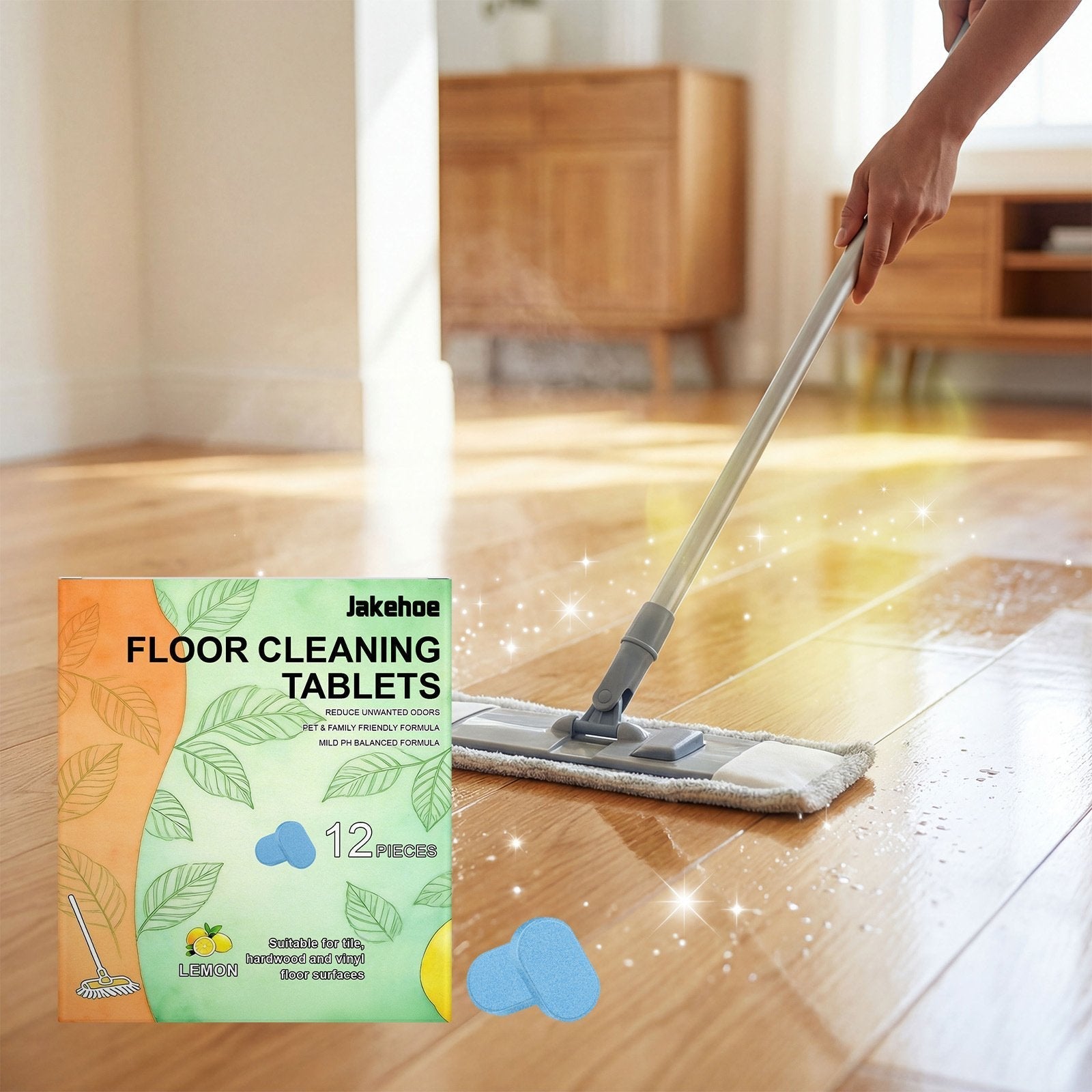 🎁Just $7 each🎁Floor Cleaning Tablets - Safe for Wood Tile Marble Quick Dry No Residue
