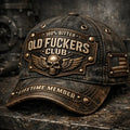🏆Flash Sale 60% OFF  - ❤️Old Fuckers Club-Handmade Vintage Baseball Cap🎁-BUY 3 FREE SHIPPING
