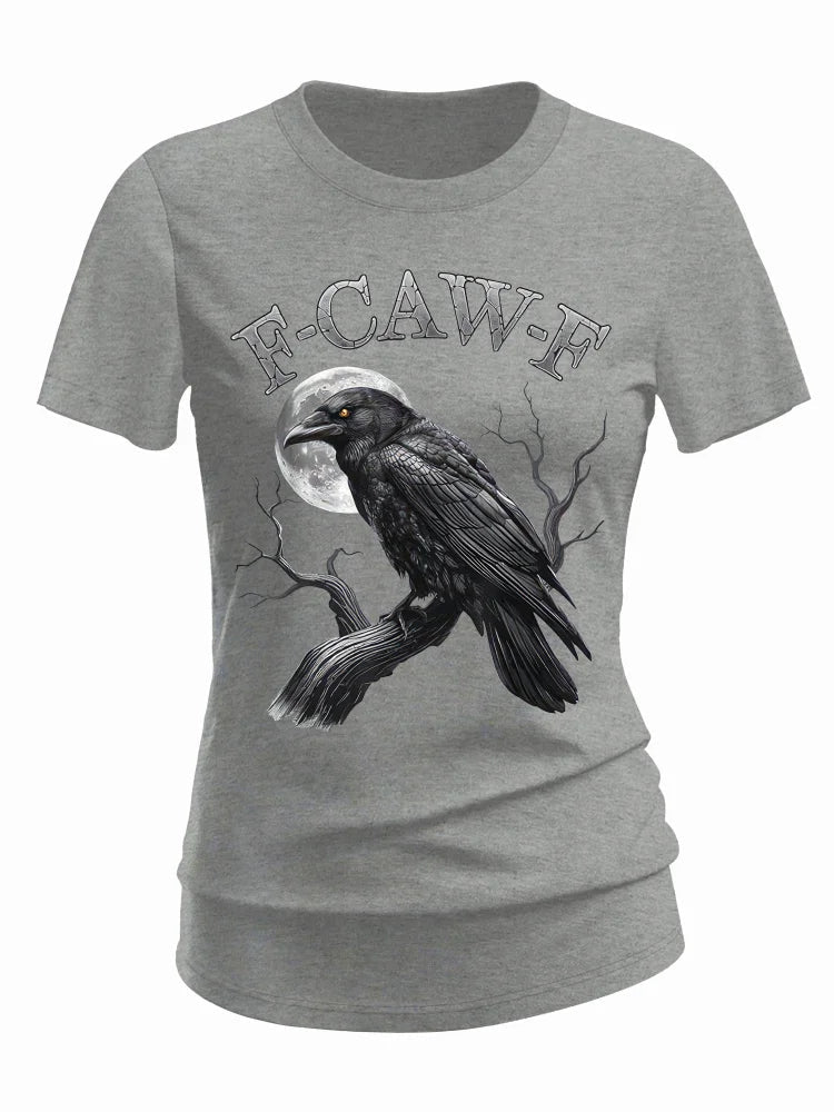 F-Caw-F Crow Cotton Blend T-Shirt