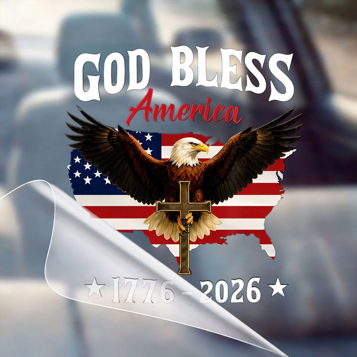 🔥 LIMITED TIME OFFER – 250th Anniversary Golden Eagle Patriotic Decal