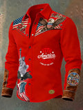 Men's Vintage American 250th Anniversary Distressed Western Shirt