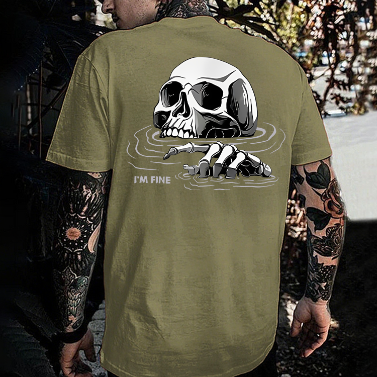 I'm Fine Printed Men's T-shirt