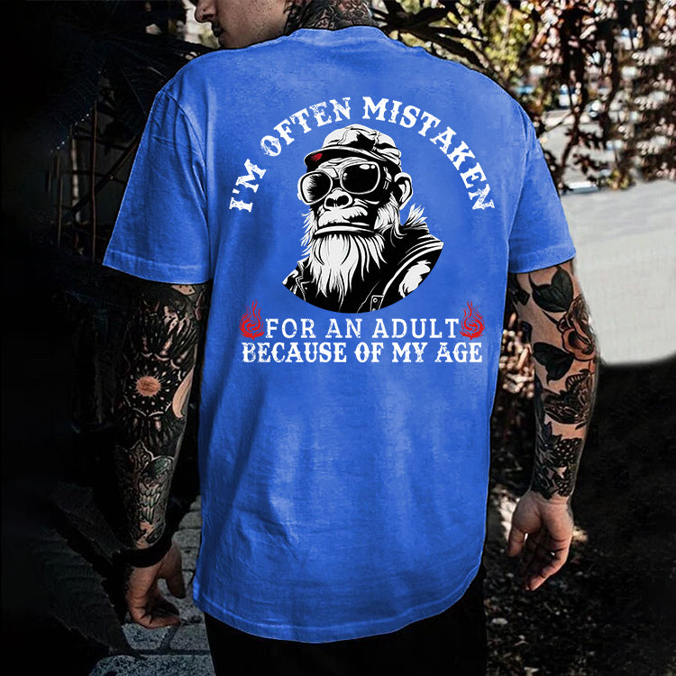 I'm Often Mistaken For An Adult Because Of My Age Printed Men's T-shirt