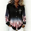 Women'S Independence Day 250Th Anniversary Printed Shirt