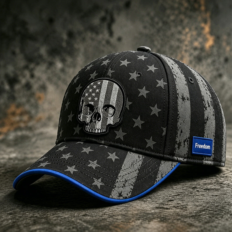 Retro Skull Print Casual Baseball Cap