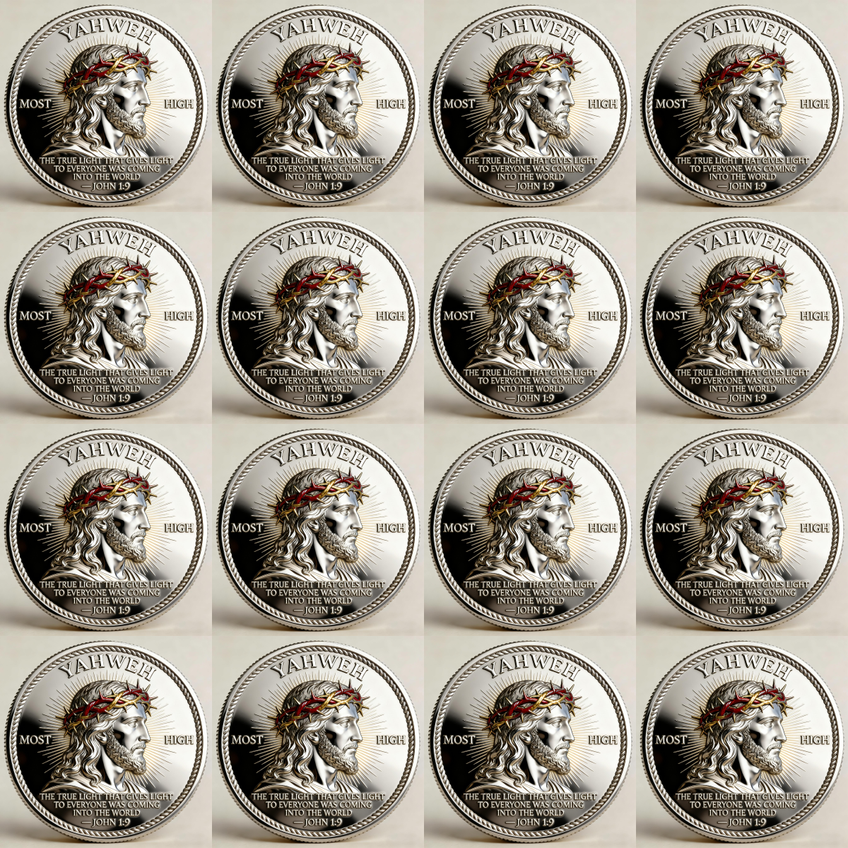 🏆Flash Sale 60% OFF - 🙏“Yahweh – The Living Light” Faith Commemorative Coin