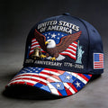 US 250th Anniversaryn Printed Hat