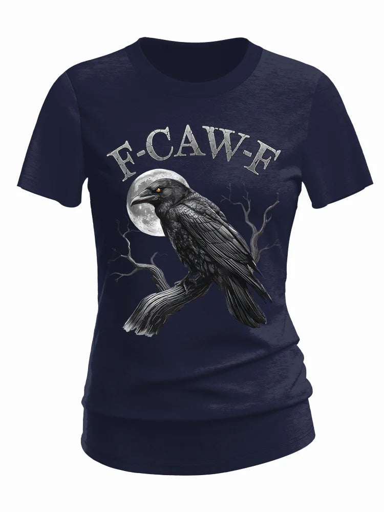 F-Caw-F Crow Cotton Blend T-Shirt