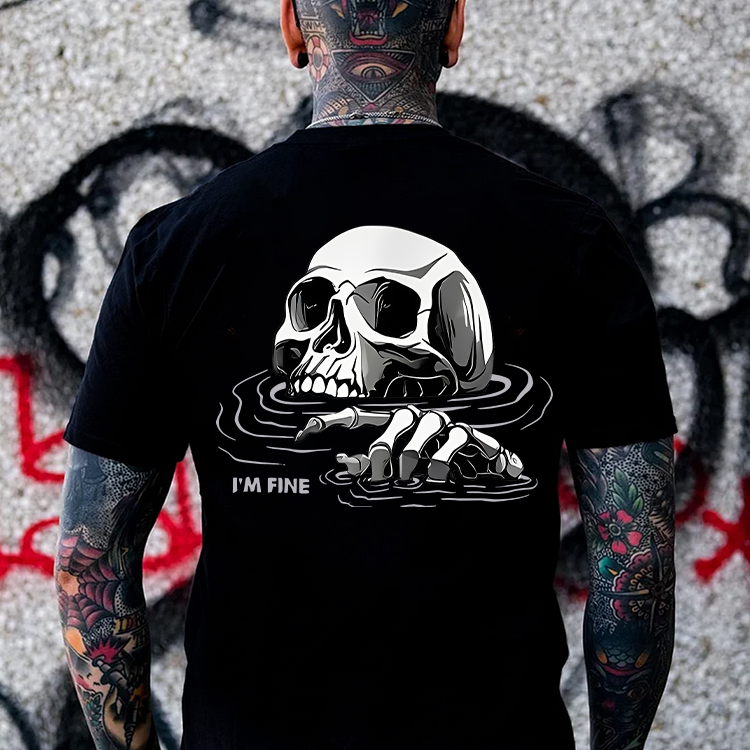 I'm Fine Printed Men's T-shirt
