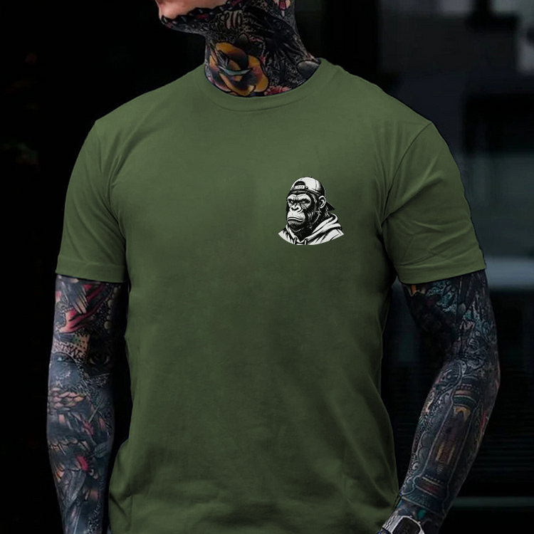 In My Defense I Was Left Unsupervised Monkey Men's T-shirt