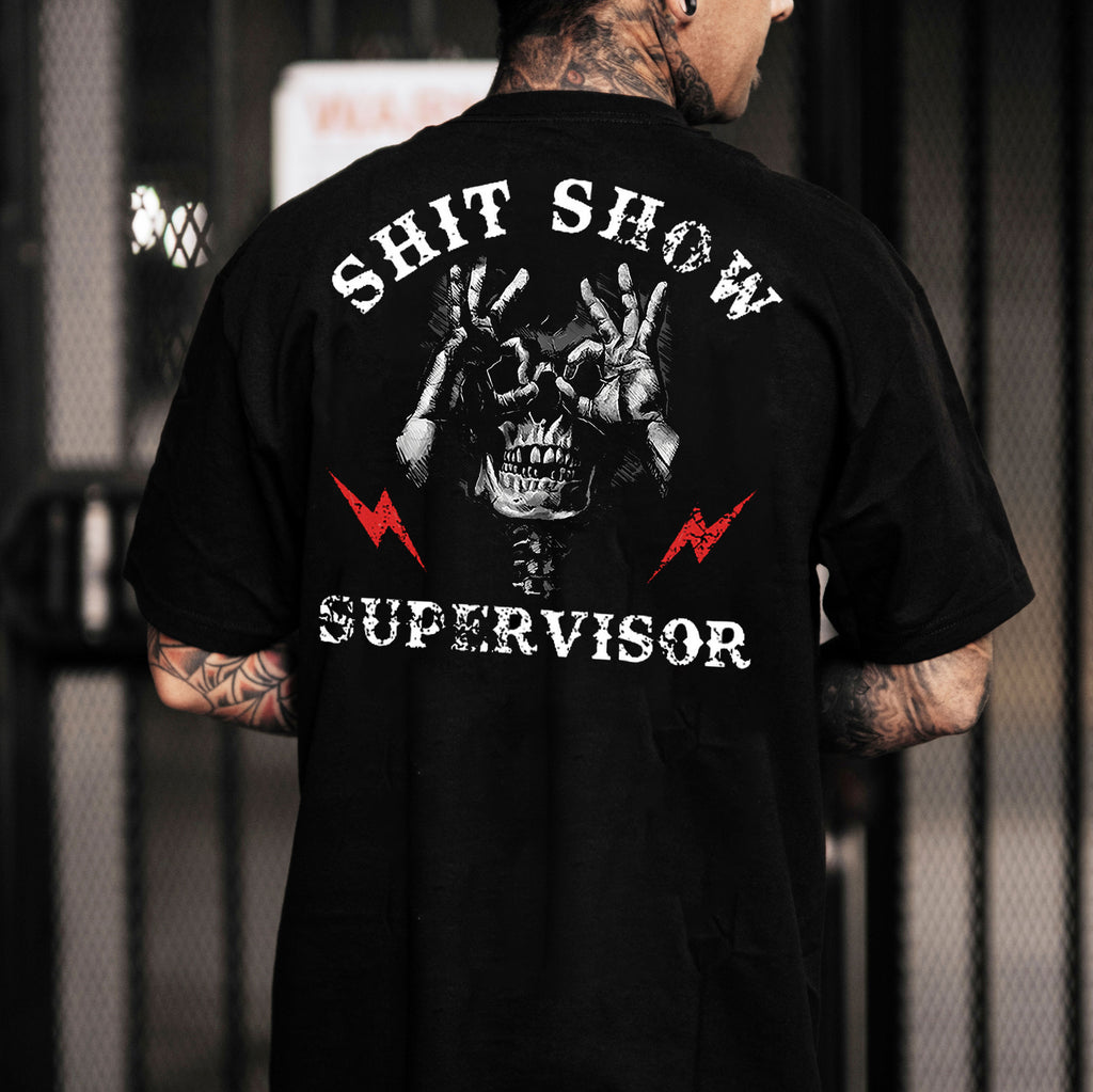 Shit Show Supervisor Printed Men's T-shirt