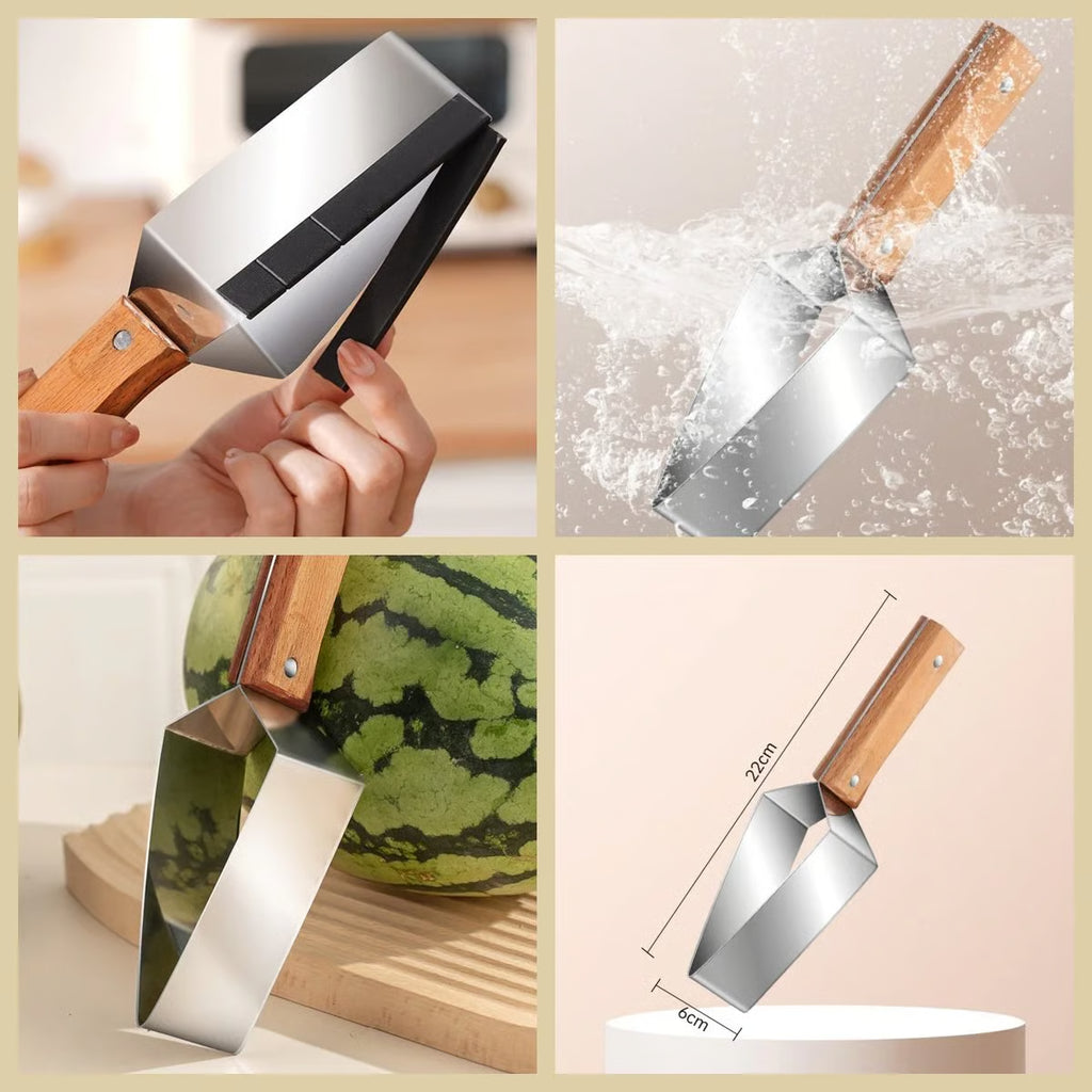 Clever tricks for cutting watermelons that make traditional knives seem outdated and dangerous.