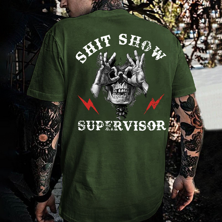 Shit Show Supervisor Printed Men's T-shirt
