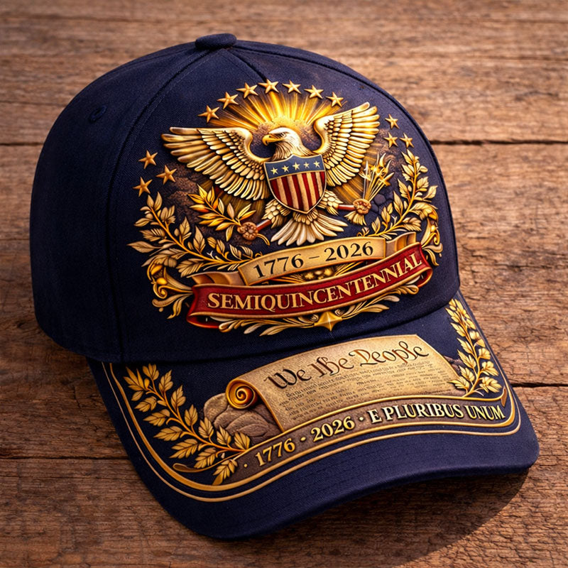 USA 250th Anniversary Print Baseball Cap