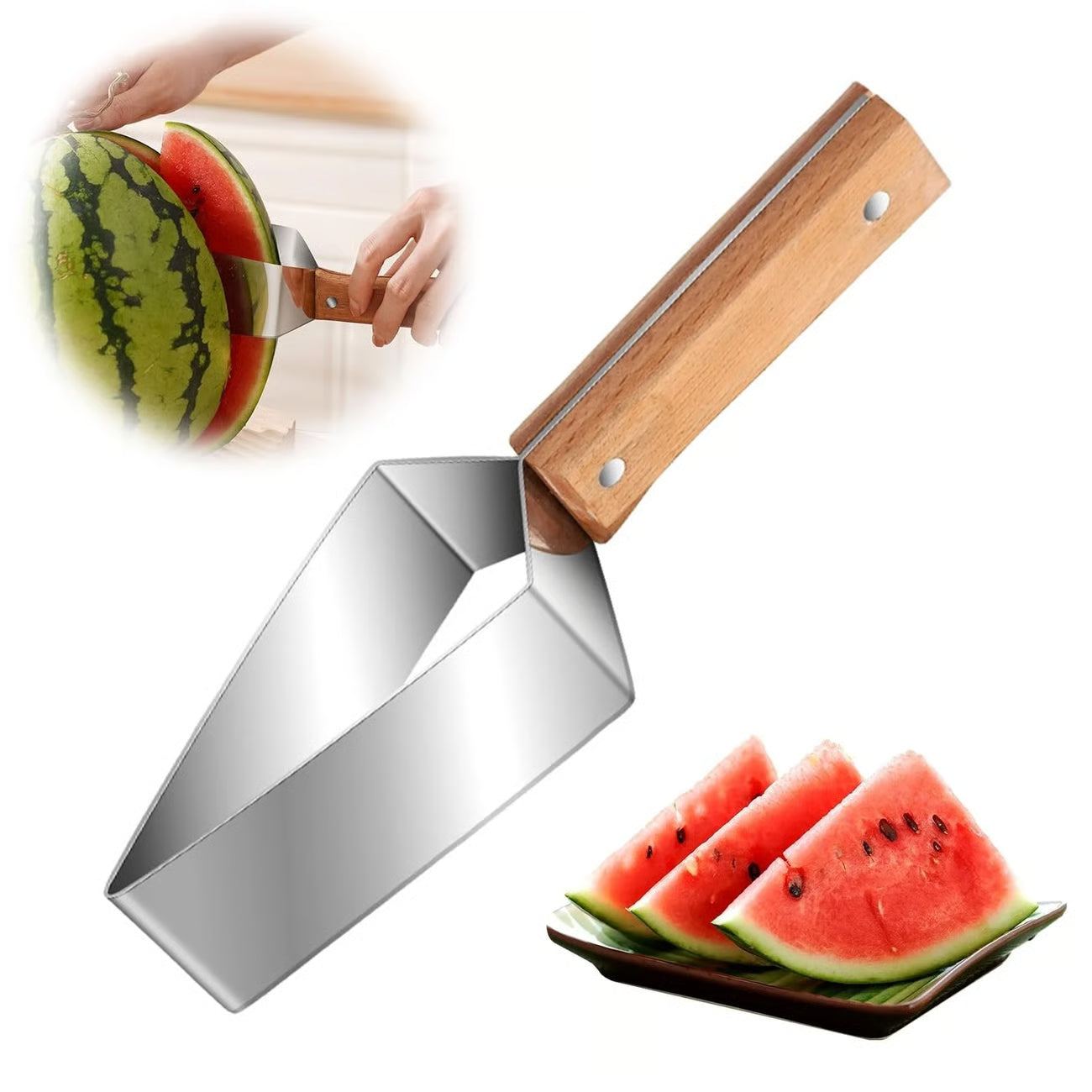Clever tricks for cutting watermelons that make traditional knives seem outdated and dangerous.