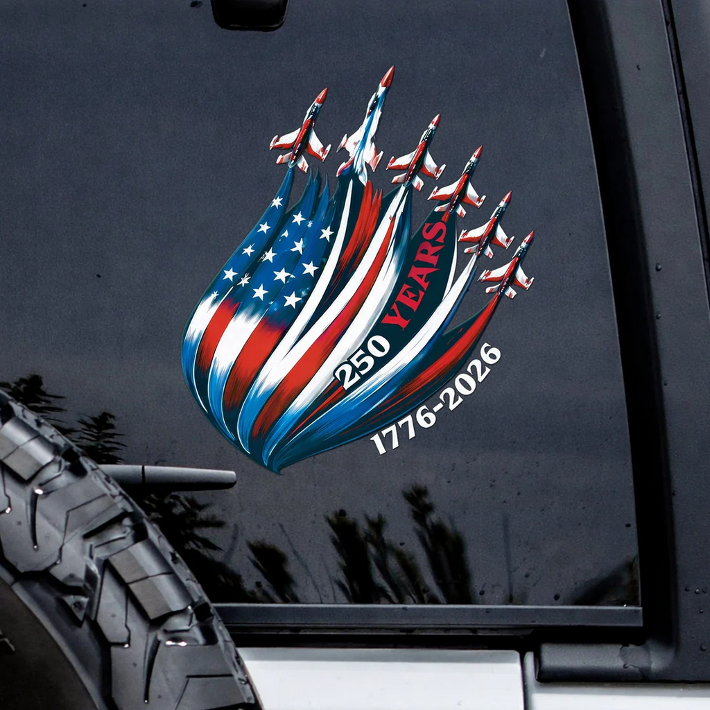 🔥 LIMITED TIME OFFER – 250th Anniversary Faith Freedom Patriotic Decal