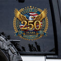 USA Eagle Flag 250th Anniversary Decal 1776-2026 Patriotic Sticker