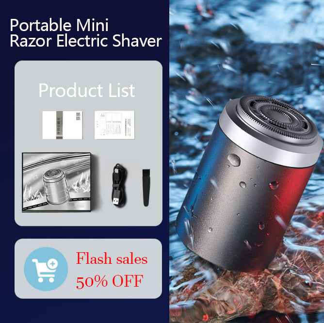 🔥Each only $12.5 LAST DAY - 49% OFF 🔥✨Newest Mini Portable Electric Shaver