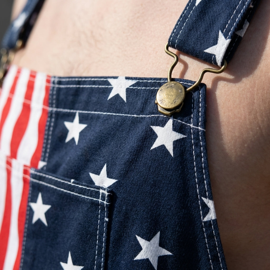 American Flag Overalls for July 4th & America 250 Celebrations