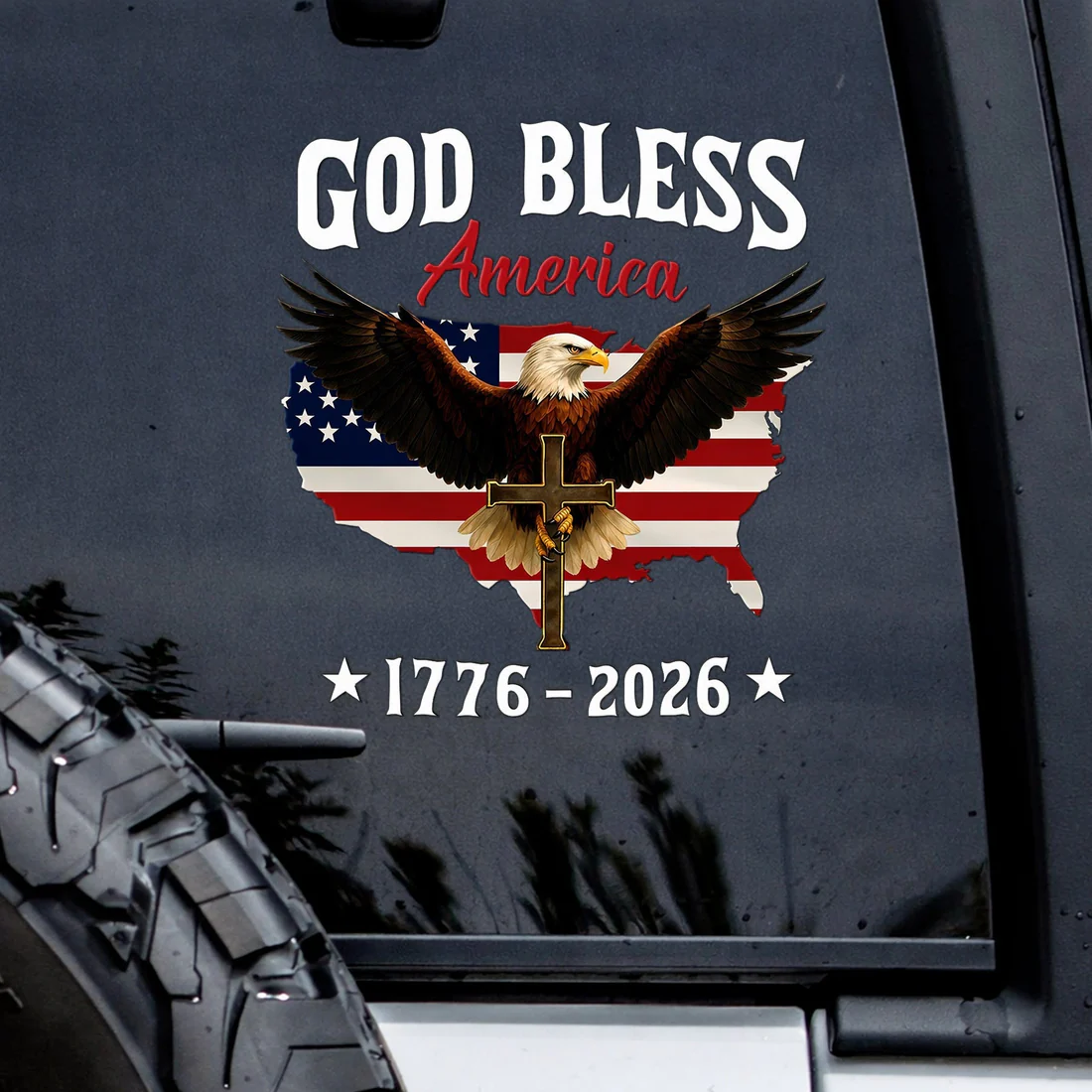 🔥 LIMITED TIME OFFER – 250th Anniversary Golden Eagle Patriotic Decal