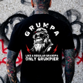 Grumpa Like A Regular Grandpa Only Grumpier Monkey T-shirt
