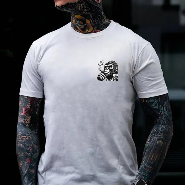 Hang in There It Gets Worse Monkey Men's T-shirt