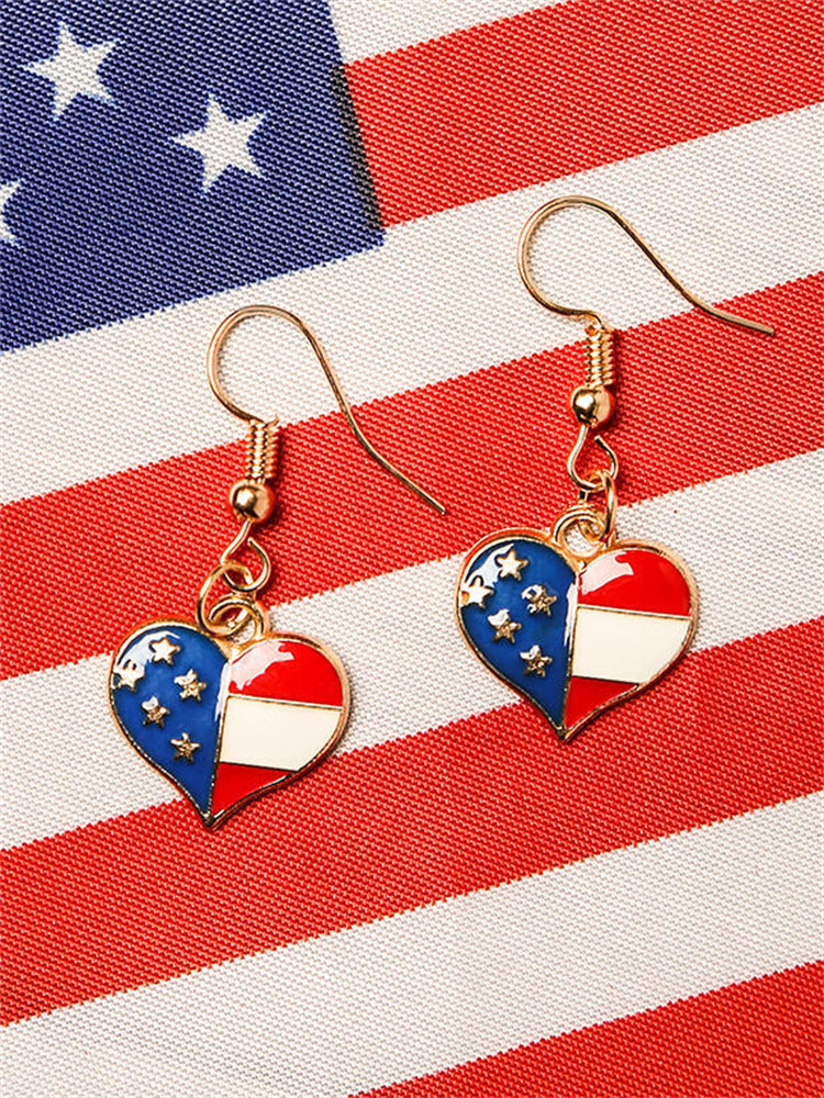 Independence Day Flag Inspired Earrings