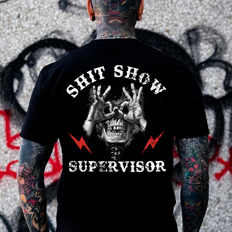 Shit Show Supervisor Printed Men's T-shirt