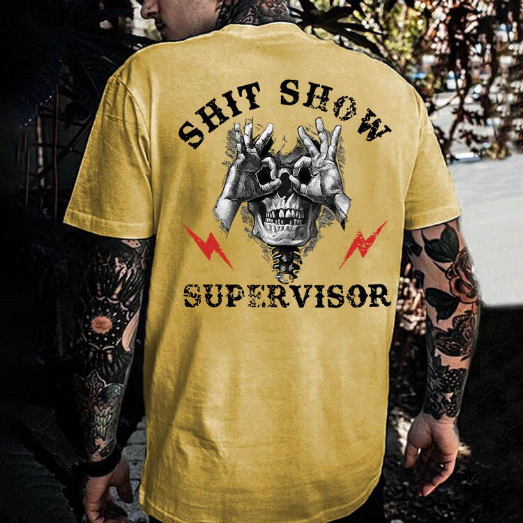 Shit Show Supervisor Printed Men's T-shirt
