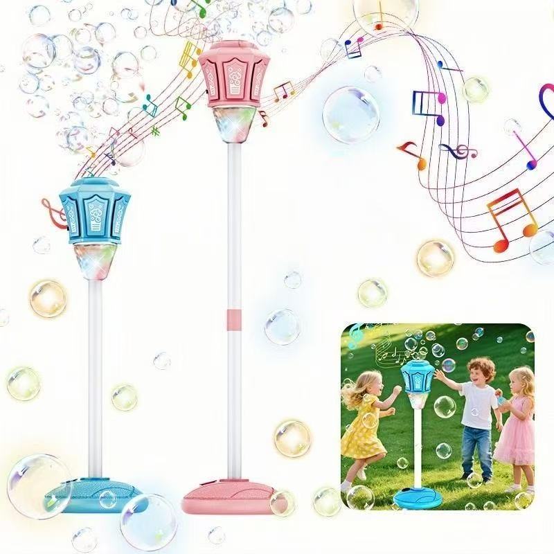 Bubble Maker Toy for Kids Automatic Bubble Blaster with Music & Lights Adjustable Height Perfect for Outdoor & PartyMassive Bubbles