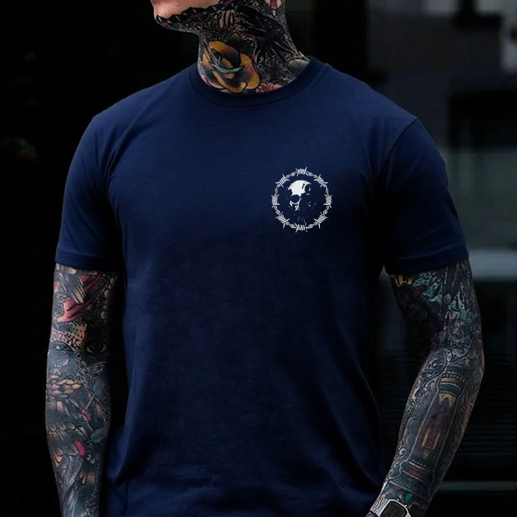 I Like Dogs Guns And Maybe 3 People Printed Men's T-shirt