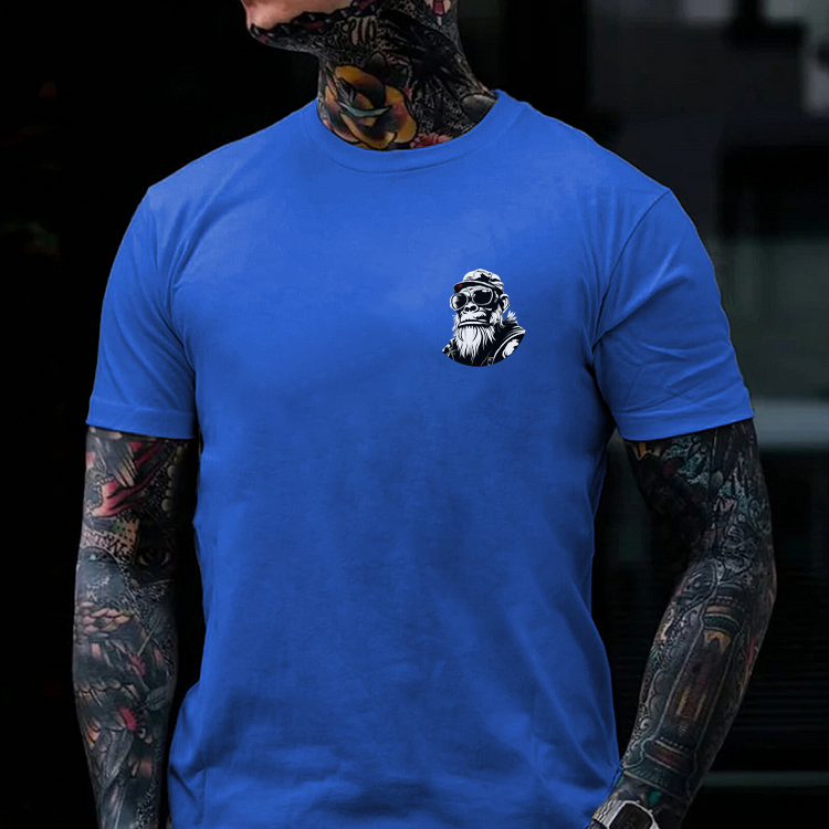 Grumpa Like A Regular Grandpa Only Grumpier Monkey T-shirt