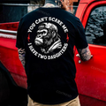 You Can't Scare Me I Have Two Daughters Printed Men's T-shirt