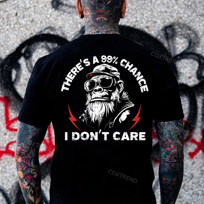 There's A 99% Chance I Don't Care Printed Men's T-shirt