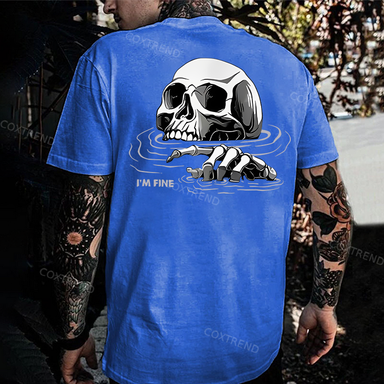 I'm Fine Printed Men's T-shirt