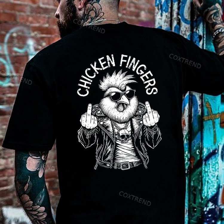 Chicken Fingers Printed Men's T-shirt