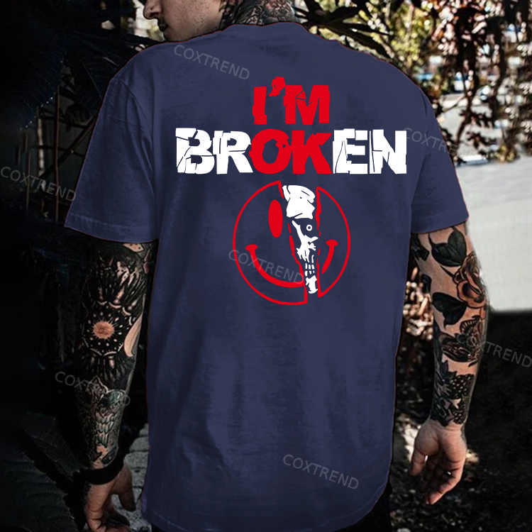 I'm Broken Printed Men's T-shirt