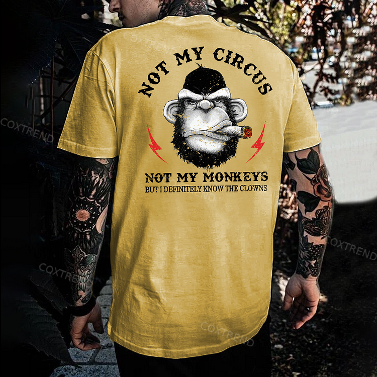 Not My Circus Not My Monkeys But I Definitely Know The Clowns Men's T-shirt