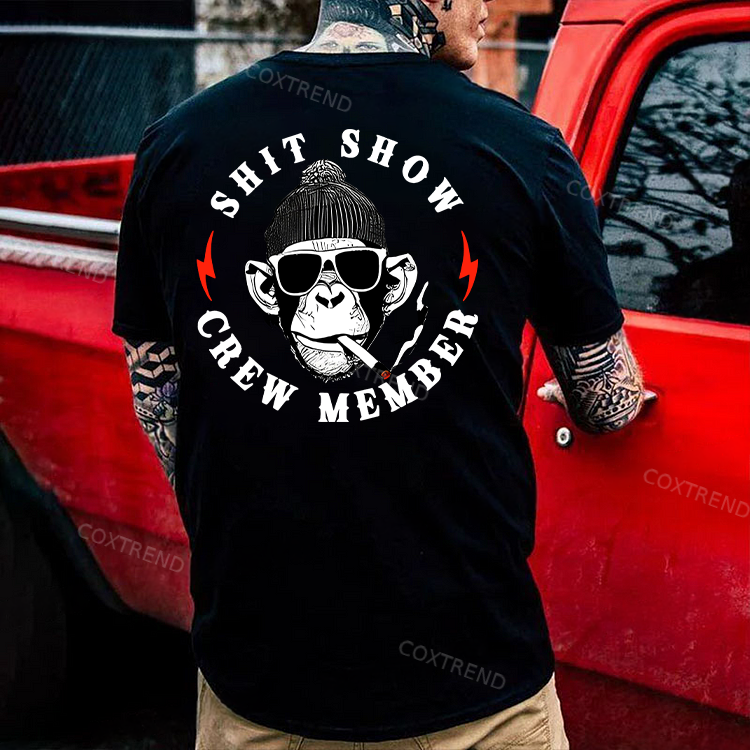 Shit Show Crew Member Printed Men's T-shirt