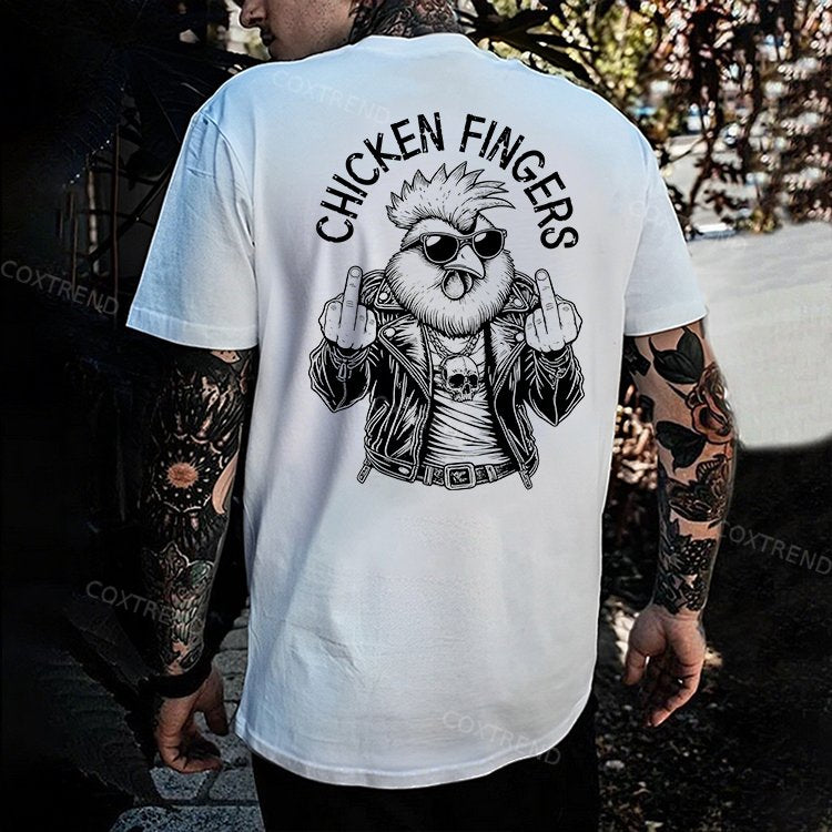Chicken Fingers Printed Men's T-shirt