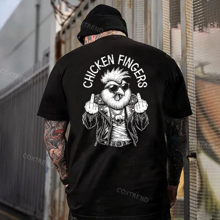 Chicken Fingers Printed Men's T-shirt