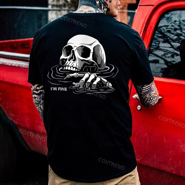I'm Fine Printed Men's T-shirt