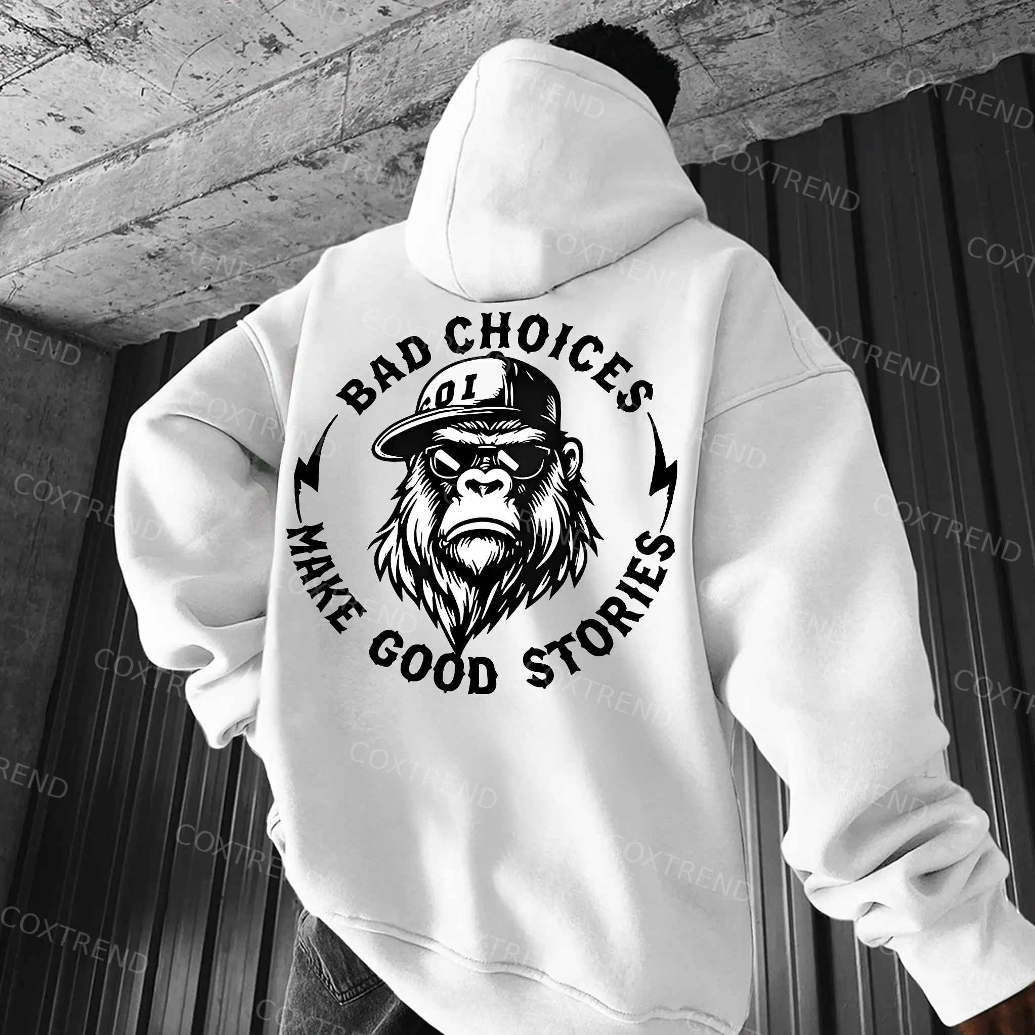 Bad Choices Make Good Stories Printed Men's  Hoodie