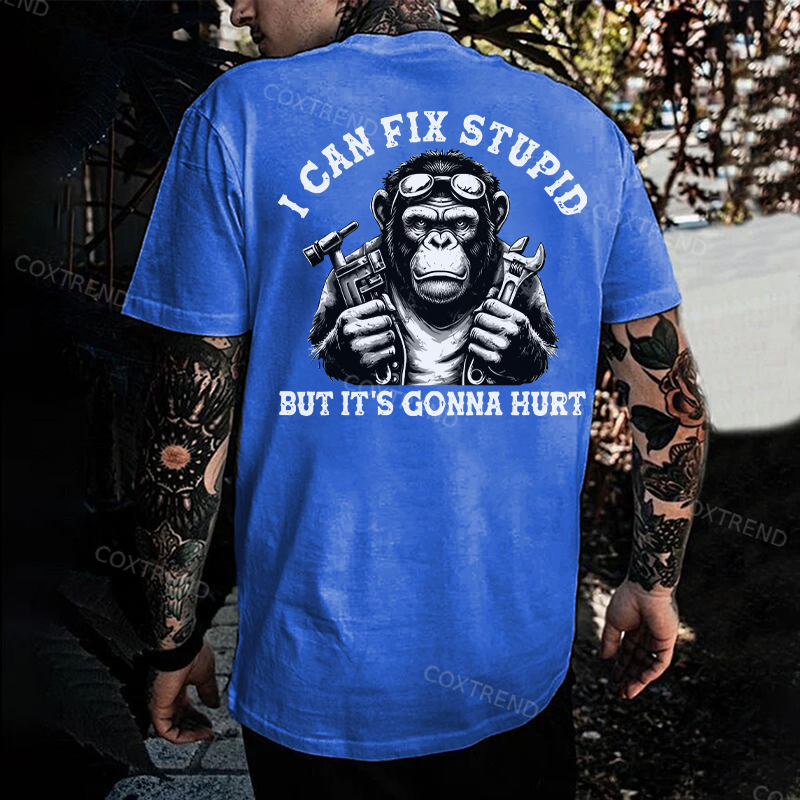 I Can Fix Stupid But It's Gonna Hurt Printed Men's T-shirt