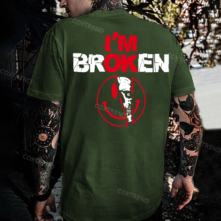I'm Broken Printed Men's T-shirt