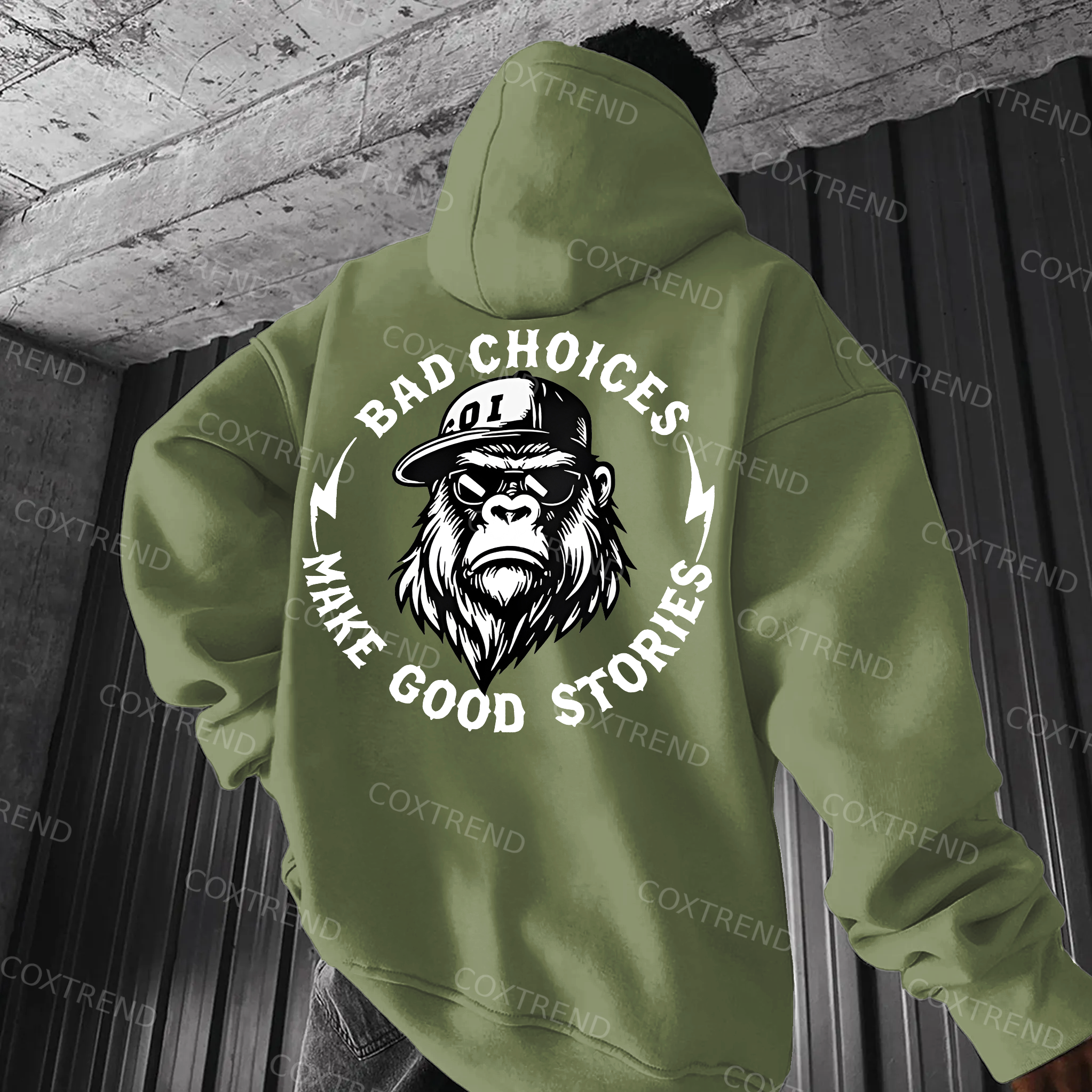 Bad Choices Make Good Stories Printed Men's  Hoodie