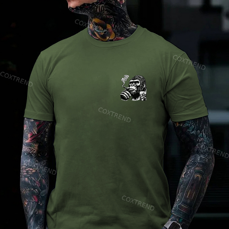 Hang in There It Gets Worse Monkey Men's T-shirt
