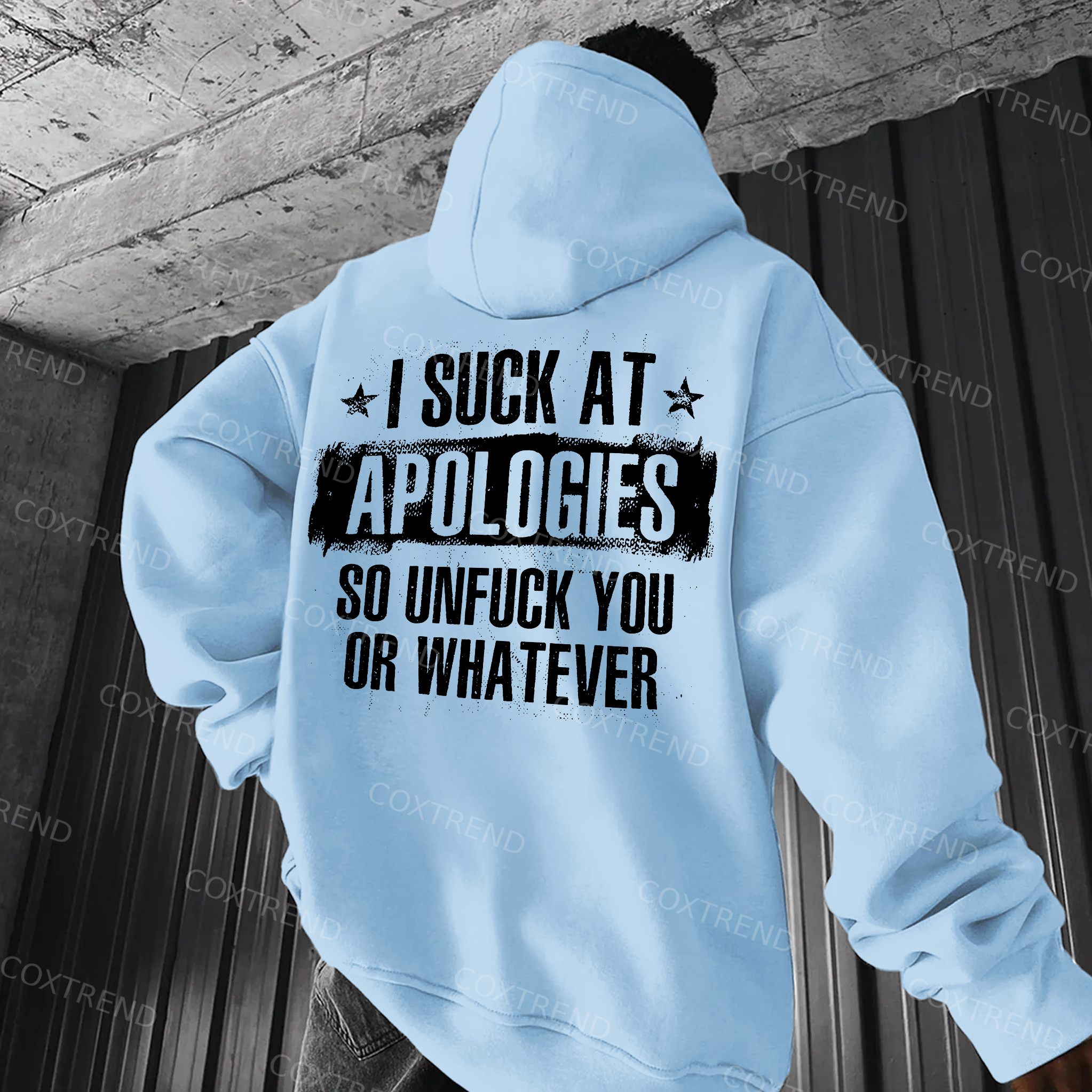 I Suck At Apologies So Unfuck You Or Whatever Printed Men's Hoodie